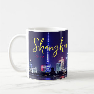 Shanghai China koffiemok souvenir geschenk beker