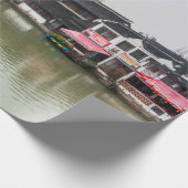 Shanghai, China, Mar 30, 2017, Wooden histc bui Cadeaupapier (Hoek)