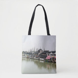 Shanghai, China, Mar 30, 2017, Wooden histc bui Tote Bag