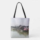 Shanghai, China, Mar 30, 2017, Wooden histc bui Tote Bag (Achterkant)