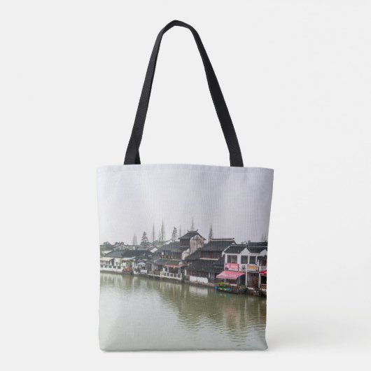Shanghai, China, Mar 30, 2017, Wooden histc bui Tote Bag (Achterkant)