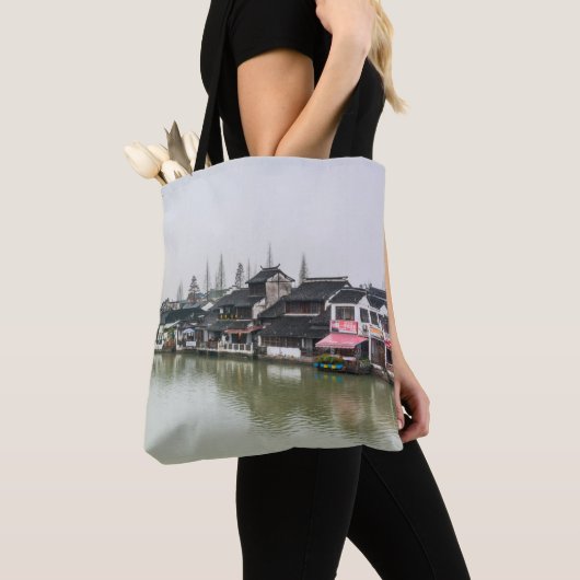Shanghai, China, Mar 30, 2017, Wooden histc bui Tote Bag (Dichtbij)