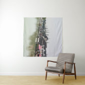 Shanghai, China, Mar 30, 2017, Wooden histc bui Wandkleed (In Situ (horizontaal))