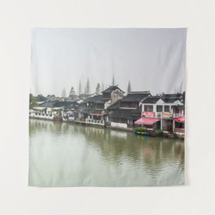 Shanghai, China, Mar 30, 2017, Wooden histc bui Wandkleed