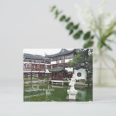 Shanghai, China - Old Town Briefkaart (Staand voorkant)