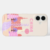 Shanghai China Pastelkleurige Reis Kunst Case-Mate iPhone Case (Achterkant (horizontaal))