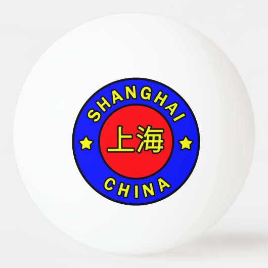 Shanghai China Pingpongbal (Voorkant)