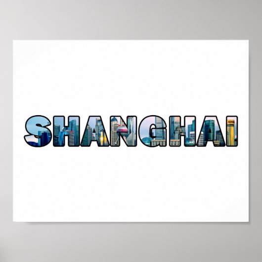 Shanghai China Poster (Voorkant)