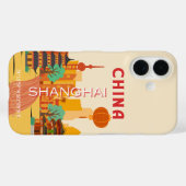 Shanghai China Reis Retro Poster Case-Mate iPhone Case (Achterkant (horizontaal))