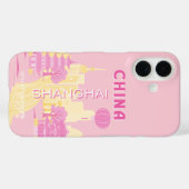 Shanghai China Reis Roze Poster Case-Mate iPhone Case (Achterkant (horizontaal))