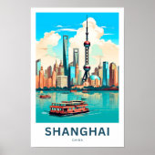 Shanghai China Reisprint Poster (Voorkant)