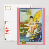 Shanghai China Retro Adverteren het Weven Briefkaart (Voorkant / Achterkant)