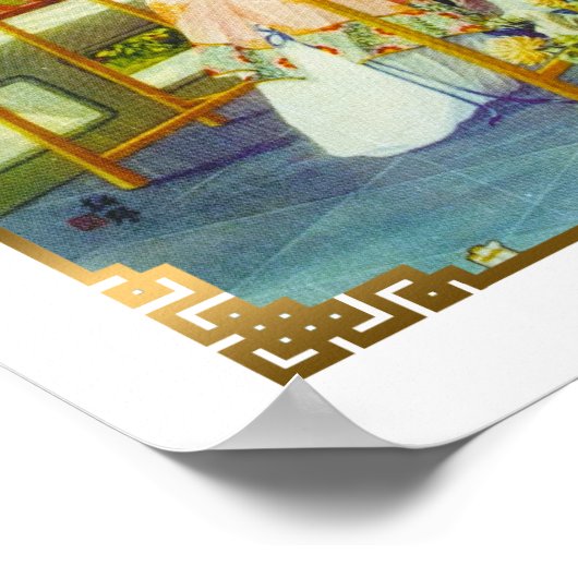  Shanghai China Retro Adverteren het Weven Poster (Hoek)