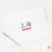 Shanghai, China Ronde Sticker (Envelop)