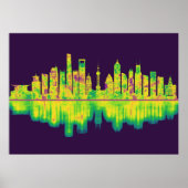 Shanghai China Skyline Poster (Voorkant)