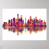 Shanghai China Skyline Poster (Voorkant)