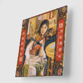 Shanghai China Square Wall klok (Hoek)