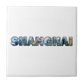 Shanghai China Tegeltje (Voorkant)