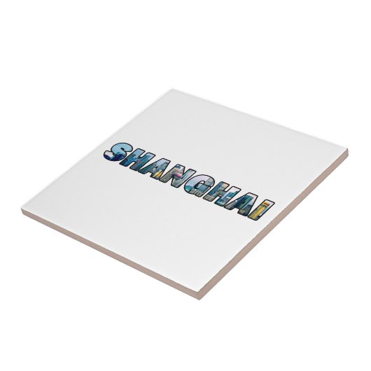 Shanghai China Tegeltje (Zijkant)