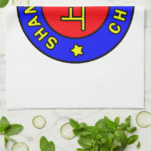 Shanghai China Theedoek (Gevouwen)