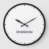 Shanghai China Time Zone Newsroom Style Clock Grote Klok (Voorkant)