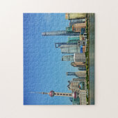 Shanghai, China - Uitzicht uit het Bund Legpuzzel (Verticaal)