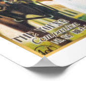  Shanghai China Vrouw met paard Poster (Hoek)