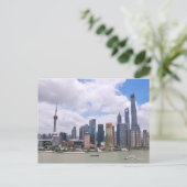 Shanghai, Chinese skyline Briefkaart (Staand voorkant)