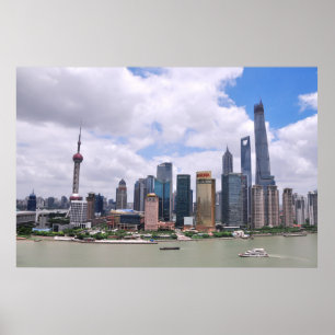 Shanghai, Chinese skyline Poster