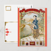 Shanghai Cigarette Ad Old China Briefkaart (Voorkant / Achterkant)