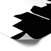 shanghai city skyline silhouette china poster (Hoek)