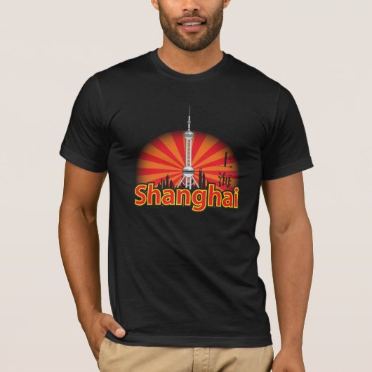 SHANGHAI (Donker) T-shirt (Voorkant)