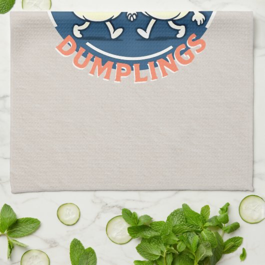 Shanghai Dumplings Schattige leuk ontwerp Theedoek (Gevouwen)