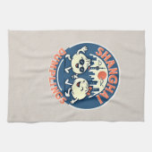 Shanghai Dumplings Schattige leuk ontwerp Theedoek (Horizontaal)