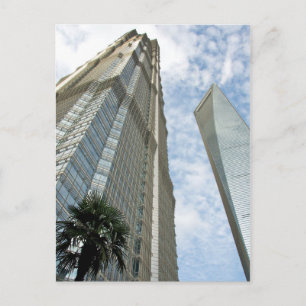 Shanghai Financial Tower en Jin Mao Tower Briefkaart
