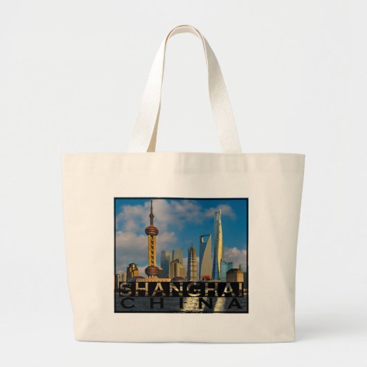 Shanghai Grote Tote Bag (Voorkant)