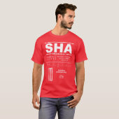Shanghai Hongqiao Intl Airport SHA T-shirt (Voorkant volledig)