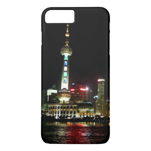 Shanghai in het Night Hoesje-Mate iPhone Case (Achterkant)