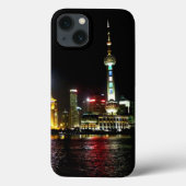 Shanghai in het Night Hoesje-Mate iPhone Case (Achterkant)