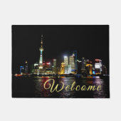 Shanghai in Night Doormat Deurmat (Voorkant)