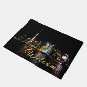 Shanghai in Night Doormat Deurmat (Schuin)