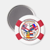 Shanghai International Settlement, China Magneet (Voorkant / Achterkant)
