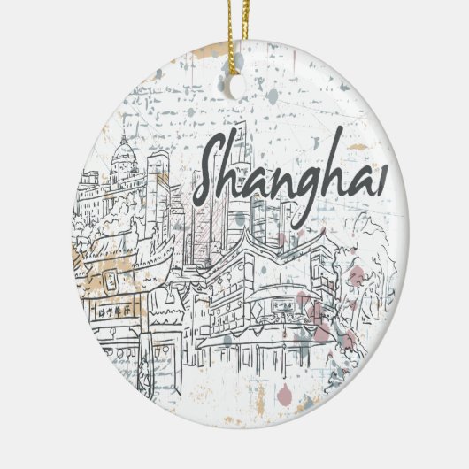 Shanghai Keramisch Ornament (Links)