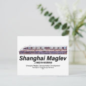 Shanghai Maglev High-Speed SMT Transrapid Train Briefkaart (Staand voorkant)