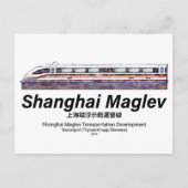 Shanghai Maglev High-Speed SMT Transrapid Train Briefkaart (Voorkant)