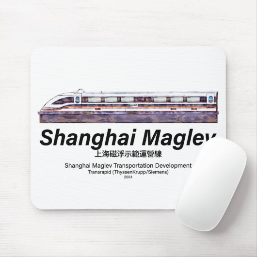Shanghai Maglev High-Speed SMT Transrapid Train Muismat (Met muis)