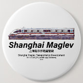 Shanghai Maglev High-Speed SMT Transrapid Train Ronde Button 6,0 Cm (Voorkant)