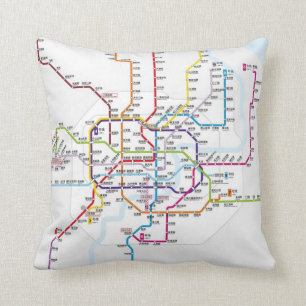 Shanghai Metrokaart Kussen