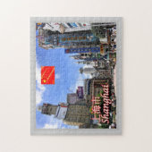 Shanghai - Nanjing Road Legpuzzel (Verticaal)
