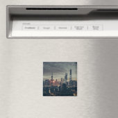 Shanghai Night Skyline Magneet (Insitu (Vaatwasser))